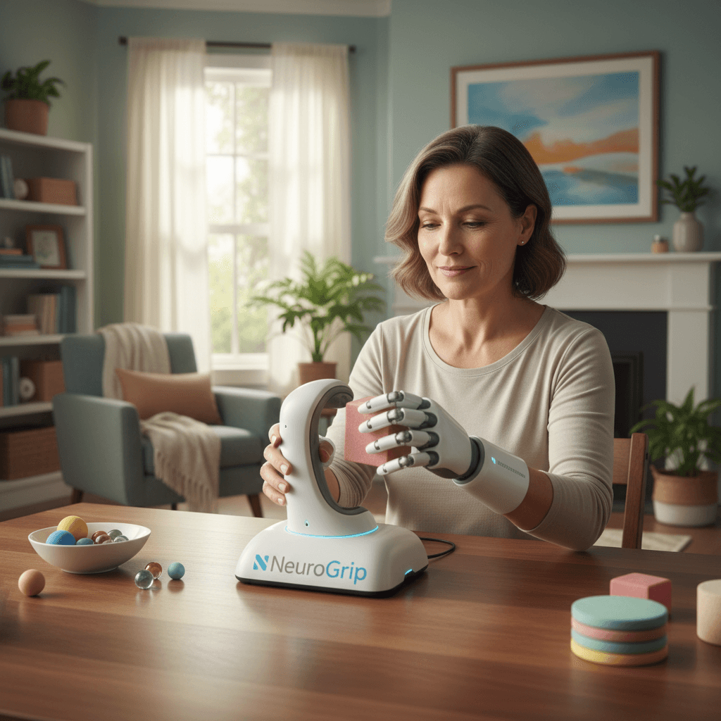 Independent home-based rehabilitation with NeuroGrip